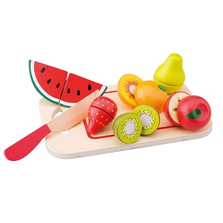 New Classic Toys - Snijset - Fruit op Snijplank - 8 stuks
